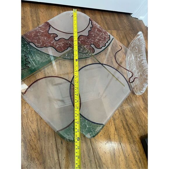 Signed Vintage crackled Abstract Acrylic Sculpture - Picture 5 of 12